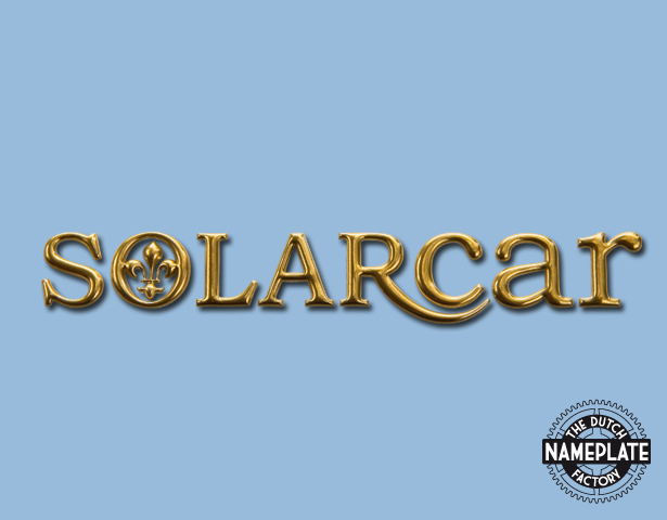 3D chroom logo Solarcar